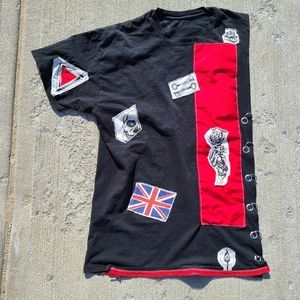 3/4 Red Hand Custom T-shirt